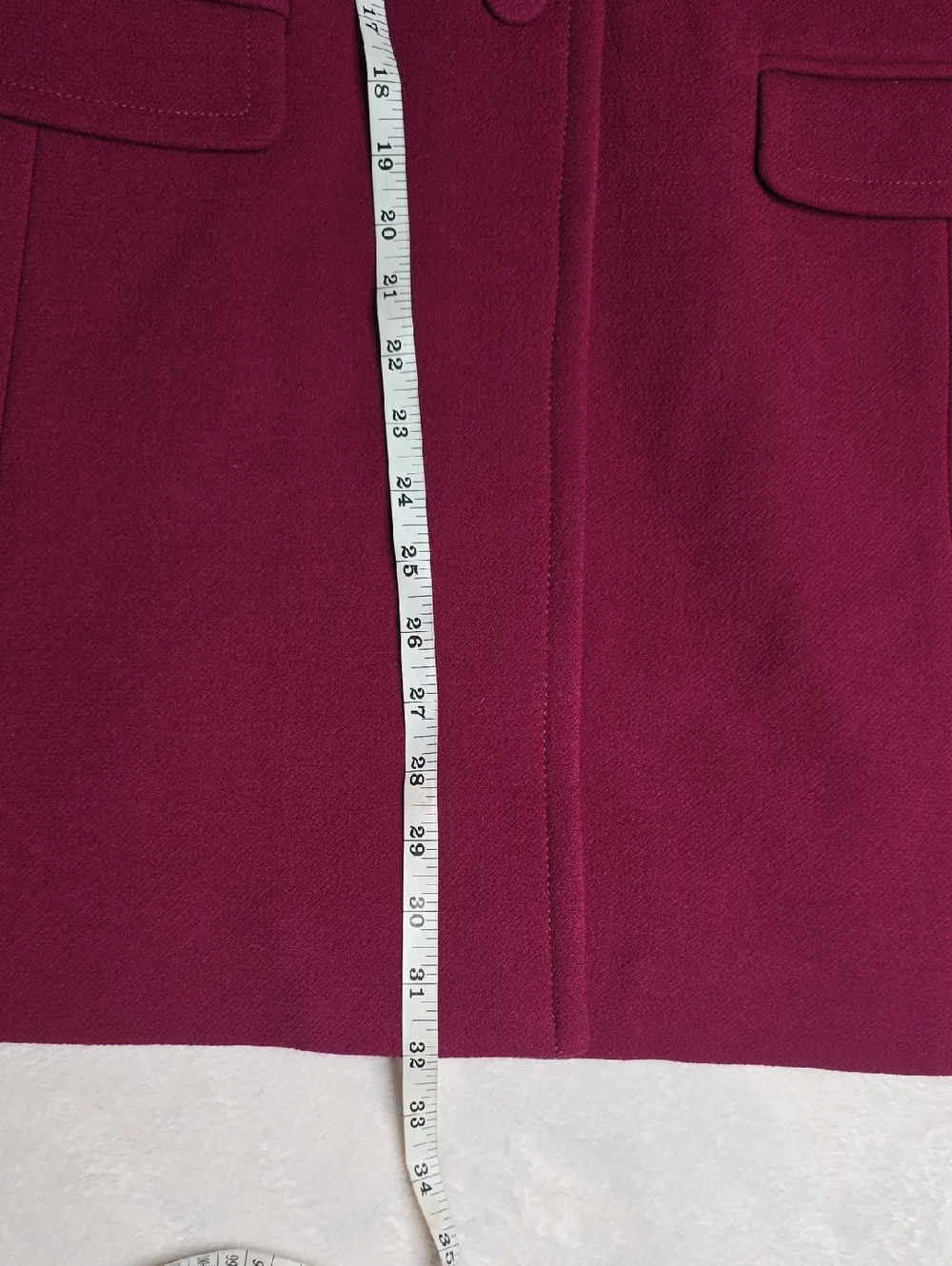 J Crew Salon coat in Italian double-cloth Vivid Mulberry Sz 4 NWT - Picture 5 of 6
